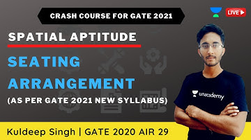 L 14 | Seating Arrangement | Spatial Aptitude | GATE & ESE 2021 | Kuldeep Singh, GATE 2020 AIR 29