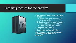 Records Management for Council Members/Legislative Aides-- City of Milwaukee