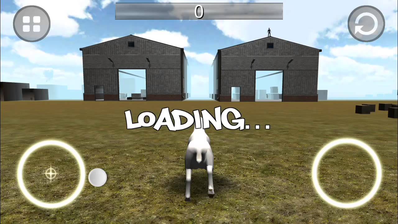 Goat Rampage OLD version find helicopter & jeep iOS/Android