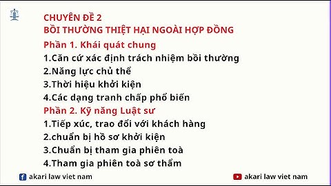 Luật sư - Trong vụ án Bồi thường thiệt hại ngoài hợp đồng        #akarilawvietnam #dansu #boithuong