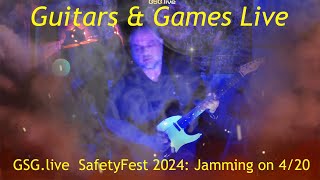 Guitars & Games Live. GSG.live SafetyFest 2024--jamming on 4/20 #music #livemusic #420blazeit