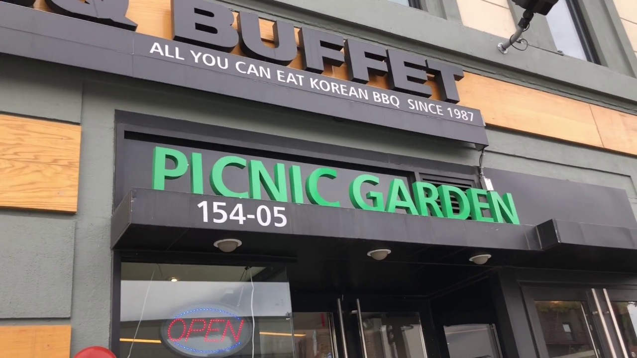 Korean Bbq Buffet Picnic Garden Youtube