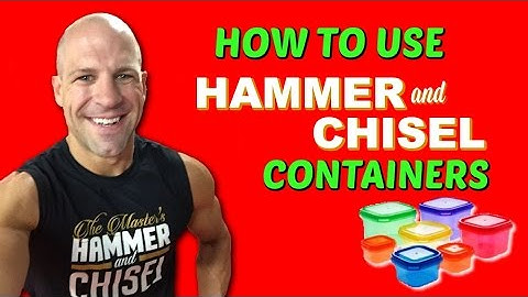How To Use The Hammer and Chisel Portion Containers