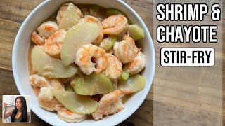 🍤 Shrimp and Chayote Stir-fry - EASY Chinese Recipe 佛手瓜炒蝦 #chayote #stirfry #shrimp | Rack of Lam