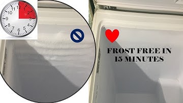 Defrost a freezer fast and easy -- in 15 minutes.