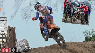 Jeffrey Herlings v Conrad Mewse: British MX1 Rd.1 highlights PLUS Herling's injury confession