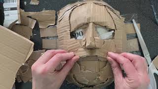 3D Cardboard face