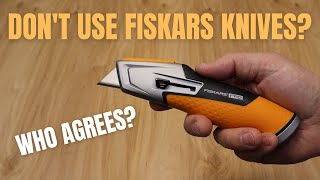 DO FISKARS KNIVES SUCK? FISKARS PRO RETRACTABLE UTILITY KNIFE (#770020) - BEST OR WORST KNIFE?