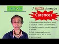 7 autres signes de carence (sources de stress et/ou inflammation)