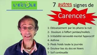 7 autres signes de carence (sources de stress et/ou inflammation)