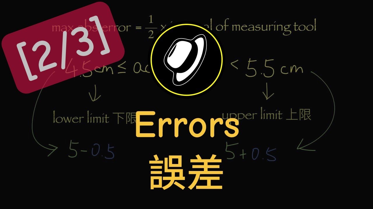 誤差 | Errors