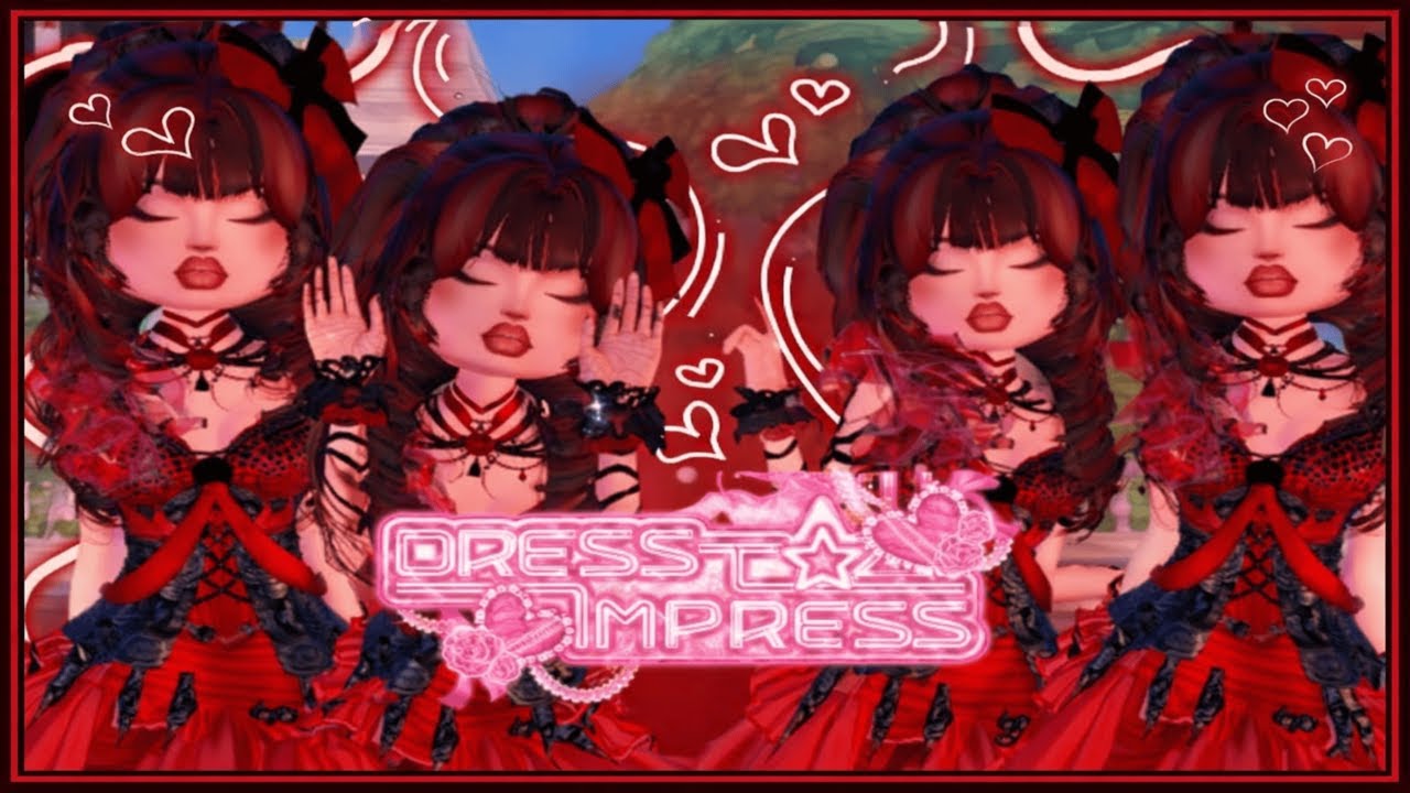 Roblox Dress to Impress RED Colour Challenge⚘❣