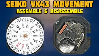 How To Service Seiko 7N43, VX33, VX43 Assemble and Disassemble Tutorial |  SolimBD - YouTube