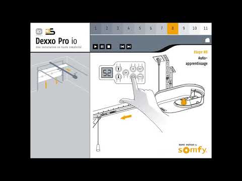 Comment installer le moteur pour porte de garage Dexxo Pro io ? | Somfy