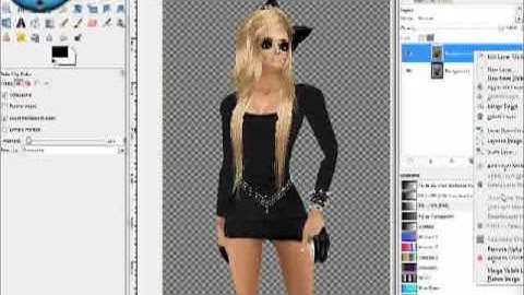 IMVU Avi Pic Shadow using GIMP