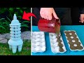 🔴 Japan lantern for Garden "PAGODA"! Amazing Ideas From Egg Tray And Cement!