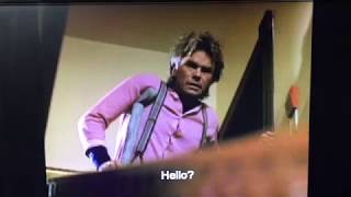 Macgyver falls down stairs