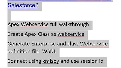 How do I Create a SOAP Webservice in Salesforce Apex?  SOAP and WSDL in apex