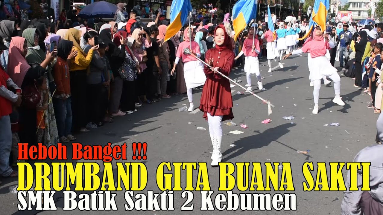 DRUM BAND GITA BUANA SAKTI SMK BATIK 2 KEBUMEN DI KARNAVAL HUT RI 2023