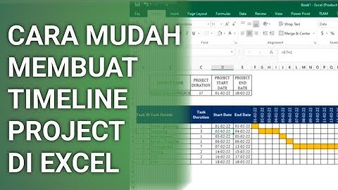 CARA TERMUDAH MEMBUAT TIMELINE OTOMATIS DI EXCEL