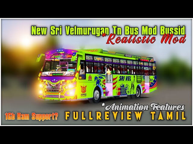 New Sri Velmurugan Tn Bus Mod |Fullreview Bussid #rsgamingupdates#bussid#bussidmod#tnbusmod class=