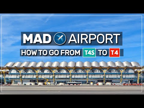 ➤ how to go from T4S to T4 at Madrid Barajas airport ✈️ [2022] #017
