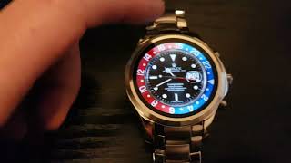 Rolex Submariner / GMT Master II Watch face for Android Wear on an Armani Connected smartwatch screenshot 2
