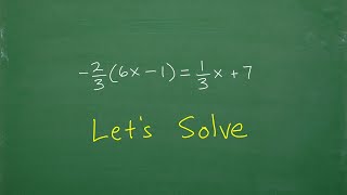 Let’s Solve The Linear Equation – Step by Step…