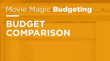Legacy Movie Magic Budgeting - Budget Comparison