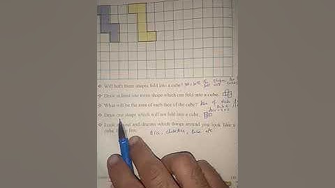 Mathematics Class 5th Topic :-Boxes and Sketches (Shapes that fold into a cube)