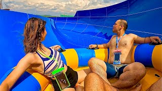 Family Rafting Water Slide at SplashMania WaterPark