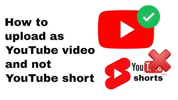 How to upload as YouTube video and not short