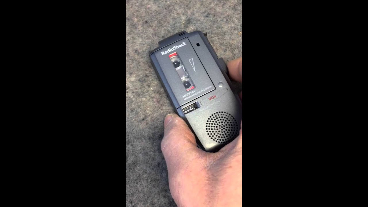 RADIO SHACK MICRO-44 Microcassette Recorder 