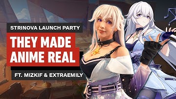 Exploring the Strinova Launch Party Ft. Mizkif & ExtraEmily