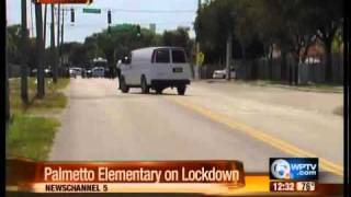 Palmetto Elementary School on lockdown