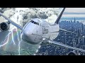 Best Game of 2020?? Flying Giant Plane to New York! Thunderstorm takeoff! Flight Simulator 2020