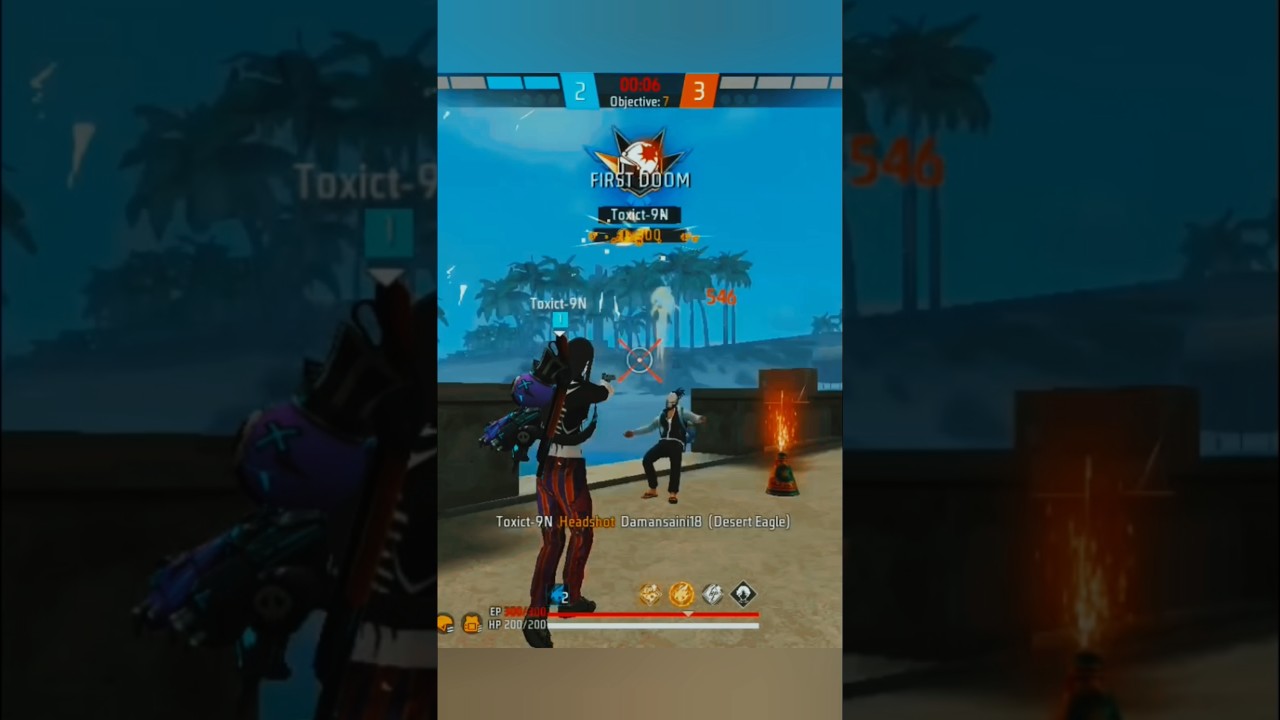 free fire max custom 1v1 king 👑