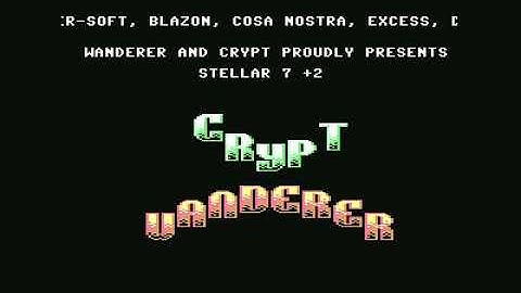 Crypt and Wandere Intro 8 ! Commodore 64 (C64)