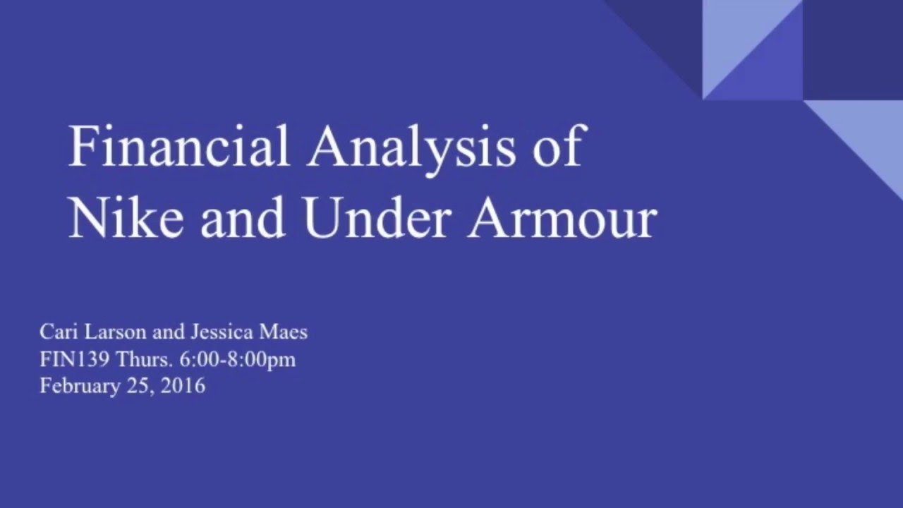 under armour financial analysis case study