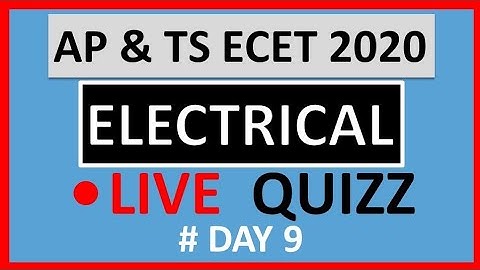 AP & TS ECET EEE Live Quiz Day 9 | Edutalks