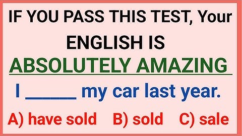 Only 9% in 100 People Can Pass This Mixed Grammar Test ✍️ if You Score 100 % Your Amazing! Grammar