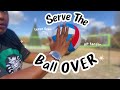 If you cant serve the volleyball over the net watch this