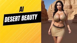 [4K] AI ART Indian Lookbook Model Al Art video- #desert  #beauty #stunninglook #viral