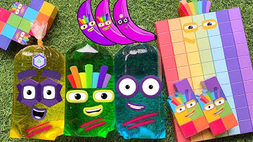 Looking Balloon Numberblocks NEW 70 99 puzzle tetris | ASMR chirping of Birds