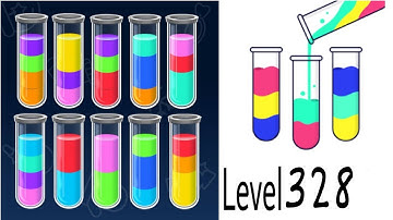 SortPuz LEVEL 328 : Water Sort Puzzle LEVEL 328 Walkthrough, Solution iOS/Android