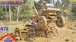 SONALIKA Tractor Awfully drive Sonalika DI 50 Tractor stuck in mud Vs Mini Sonalika DI 30 BAAGBAN