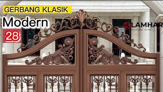 28 Gerbang klasik modern !!! desain gerbang rumah klasik, tralis tempa, bengkel tempa