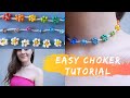 Flower Necklace Tutorial - Daisy Choker From Beads Easy DIY