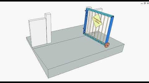 Gate to open inward uphill 6