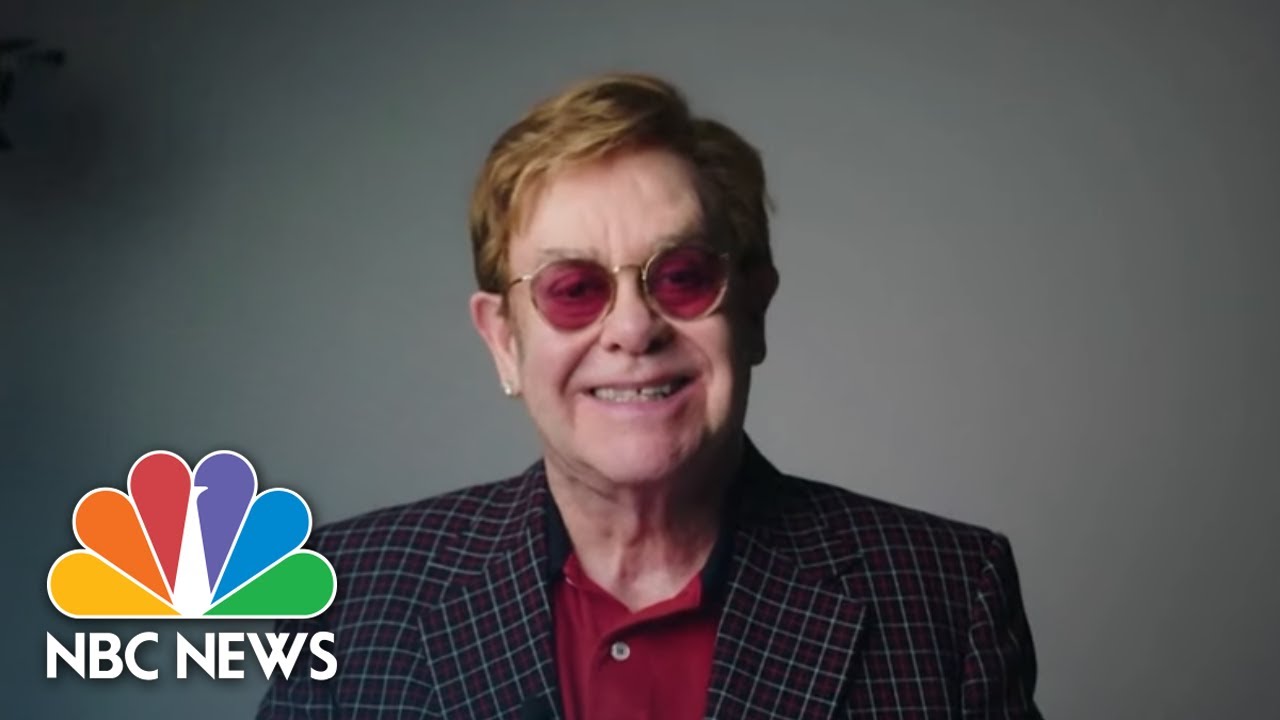 Elton John and Michael Caine vaccinated in comedic UK ad campaign